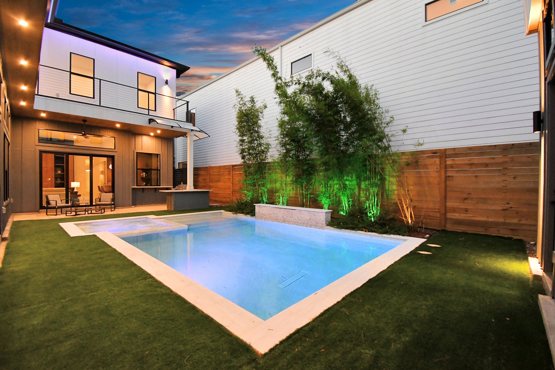 Pool deck and seating