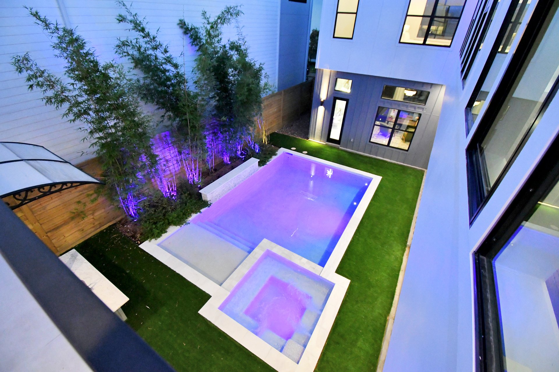 Evening exterior view