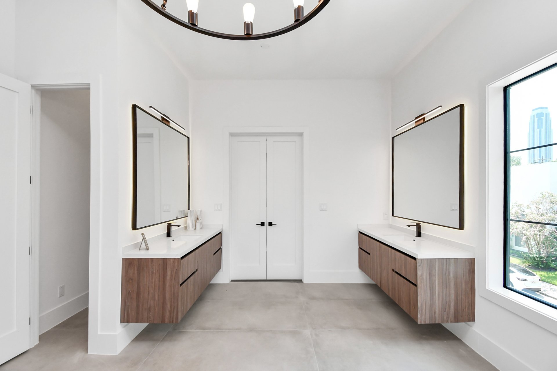 Closet and dressing suite — wedding-prep ready
